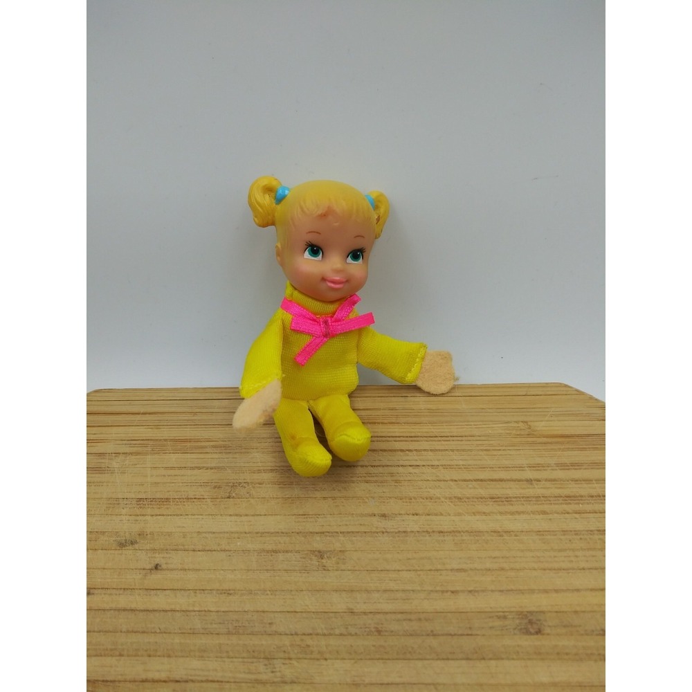 Teeny Tiny Baby Tumbles 4" Weighed Head Doll By Toy Biz Vintage 1996 Read